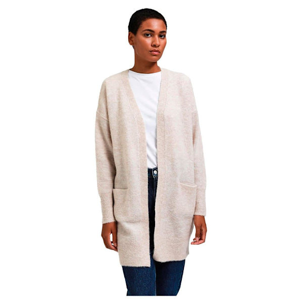 Selected Lång Kofta Lulu New Beige XS Kvinna