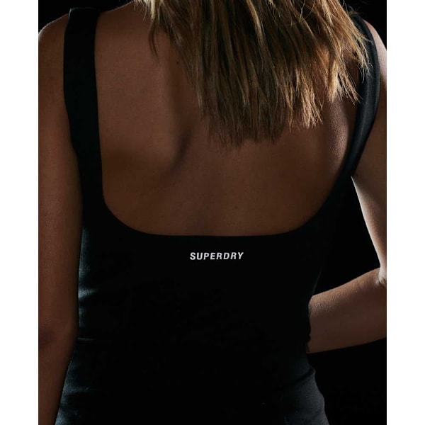 Superdry Kort Kjole Uden ærmer Code Tech Sort XS Kvinde