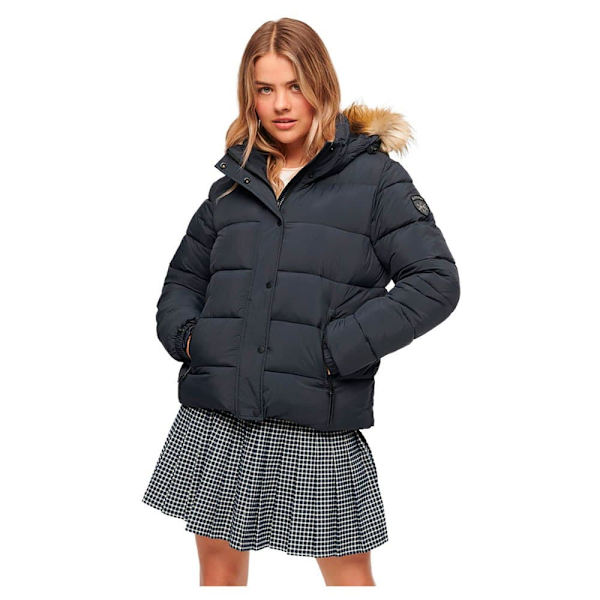 Superdry Faux Fur Untuvatakki Sininen L Nainen