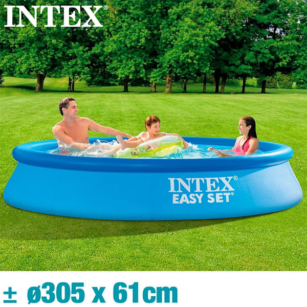 Intex Slå Samman Easy Set 305x61 Cm Blå 305 x 61 cm
