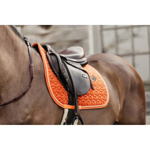Kentucky Sadelunderläggshopp Velvet Orange Pony
