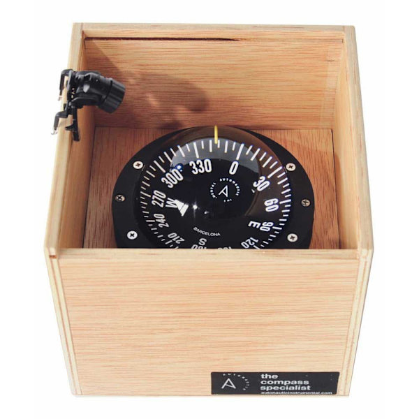 Autonautic Instrumental Trälåda Kompass C4-00108 Svart