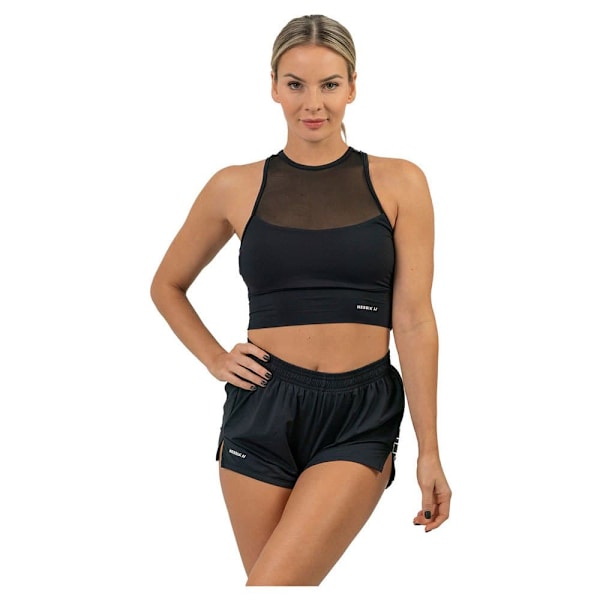 Nebbia Shorts Fit Activewear Smart Pocket 442 Sort M Kvinde