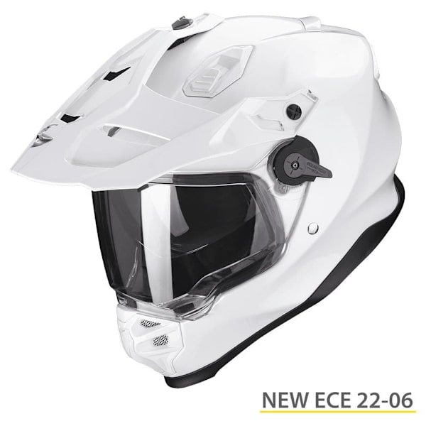 Scorpion Adf-9000 Air Solid Fullface-hjelm Hvid XL