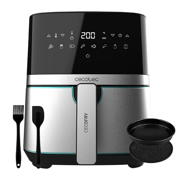 Cecotec Air Fryer Cecofry Full Inox 5500 Pro Con Accesorios 1700w 5.5l Svart