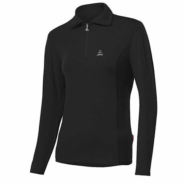 Loeffler Langærmet T-shirt Transtex Basic Sort 2XL Kvinde