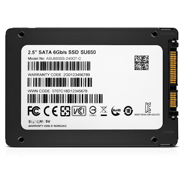 Adata Harddisk Sata 3 Su650 3d 240gb Grøn