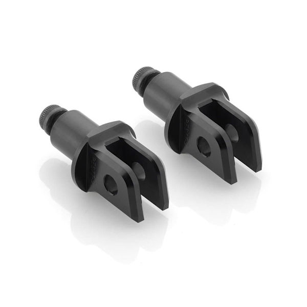 Rizoma Pilot -jalkatappien Sovittimet Pe677 2 Yksiköitä Musta 18 mm