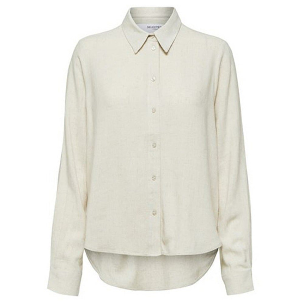 Selected Lang ærmet Skjorte Viva Beige 40 Kvinde
