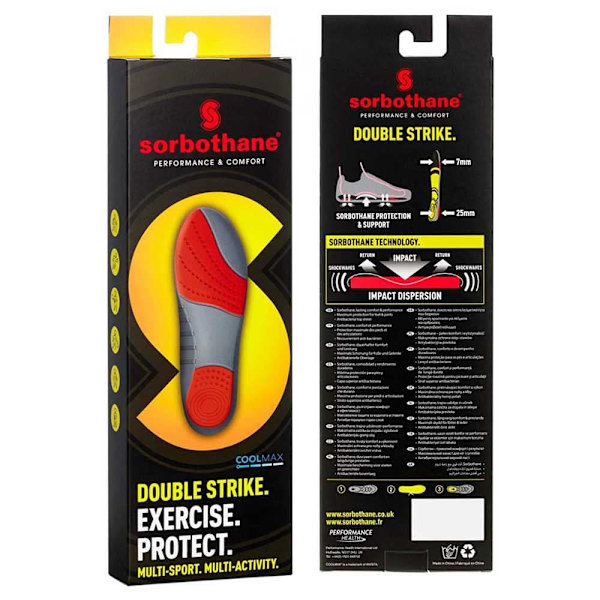 Sorbothane Innersula Double Strike Flerfärgad EU 38-40 Man