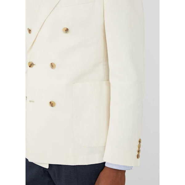 Hackett Gmw Lin Cot Hbone Db Blazer Beige 50 / R0 Man
