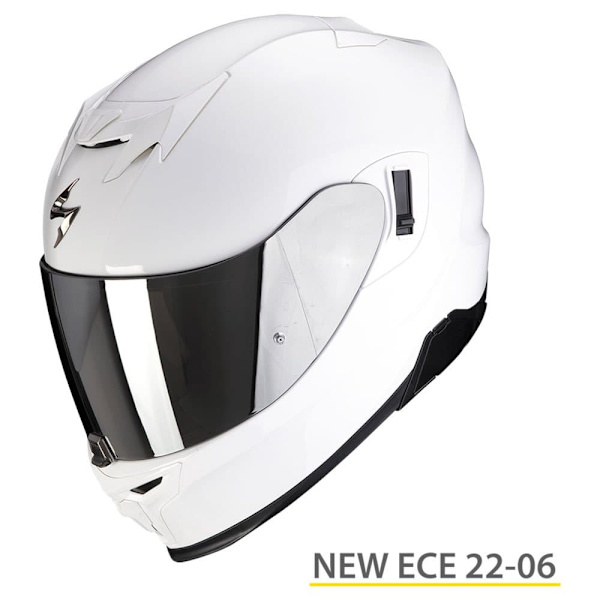 Scorpion Exo-520 Evo Air Solid Fullface-hjelm Hvid M