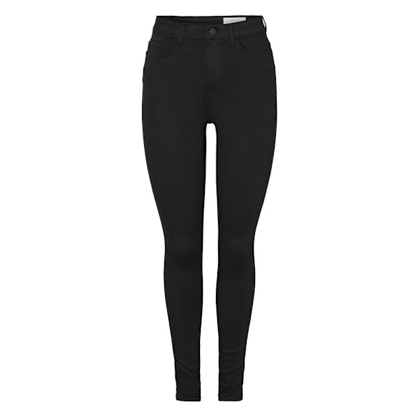 Noisy May Jeans Med Høj Talje Callie Power Sahpe Stretch Fit Blvi308bl Sort 32 / 32 Kvinde