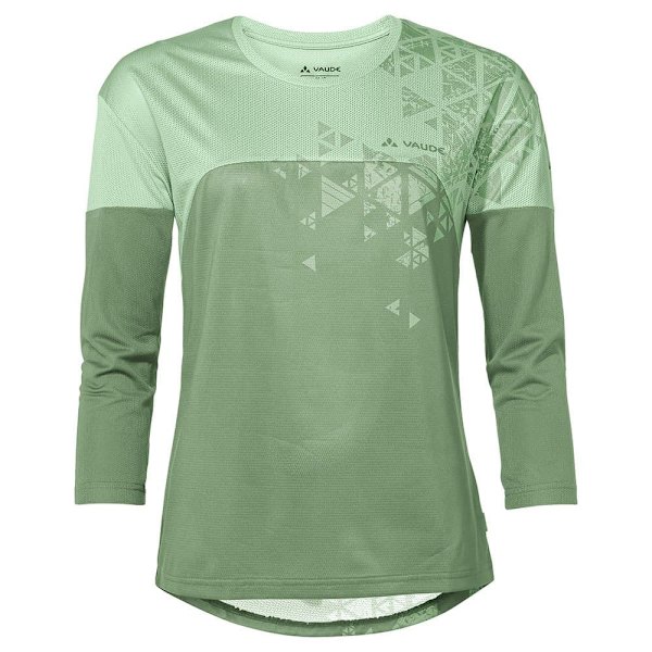 Vaude Moab Long Sleeve V 3/4 ærmet T-shirt Grøn 38 Kvinde