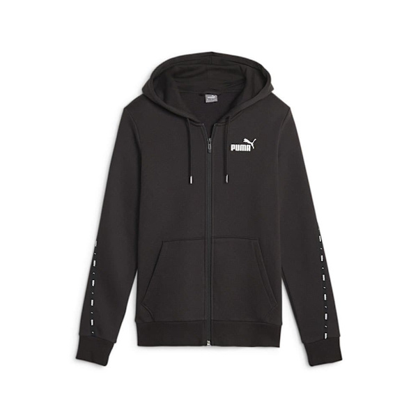 Puma Sweatshirt Med Fuld Lynlås Ess Tape Fl Sort L Kvinde