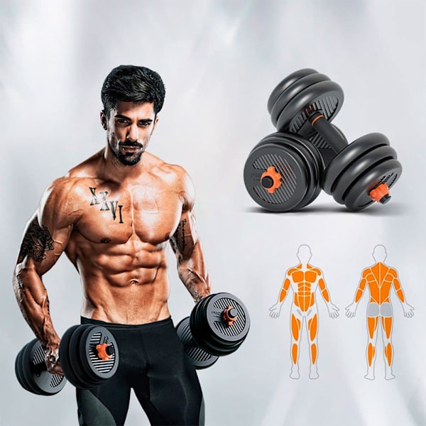 Xiaomi Håndvægt + Vægtstang + Kettlebell Sæt 30kg Sort