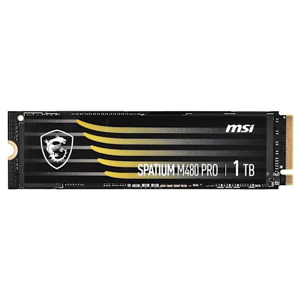 Msi Ssd Harddisk Spatium M480 Pro 1tb Sort