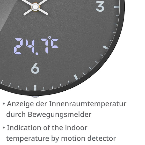 Bresser Vægur Mytime Ledsec Grå