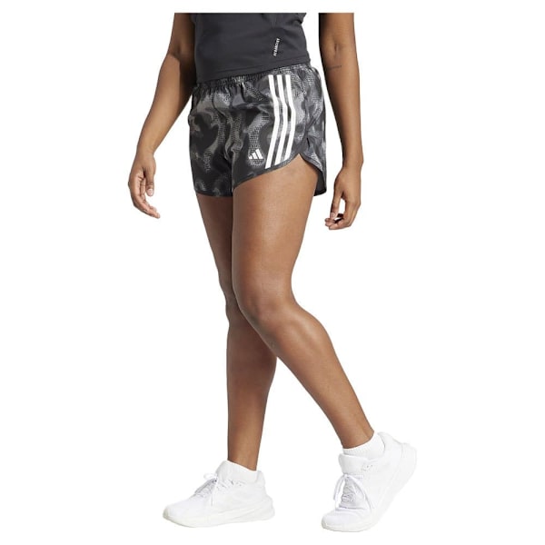 Adidas Shorts Own The Run Excite Aop 4´´ Sort XS Kvinde