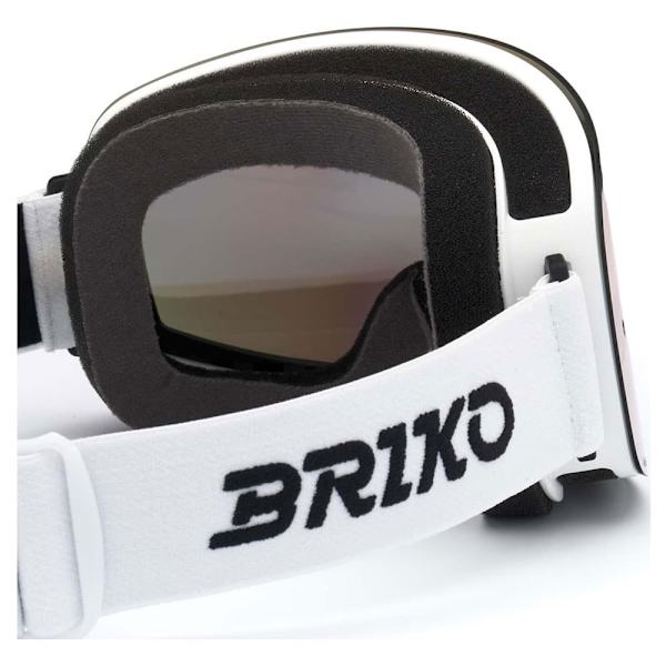 Briko Aurora Skidglasögon Vit Blue Mirror/CAT3