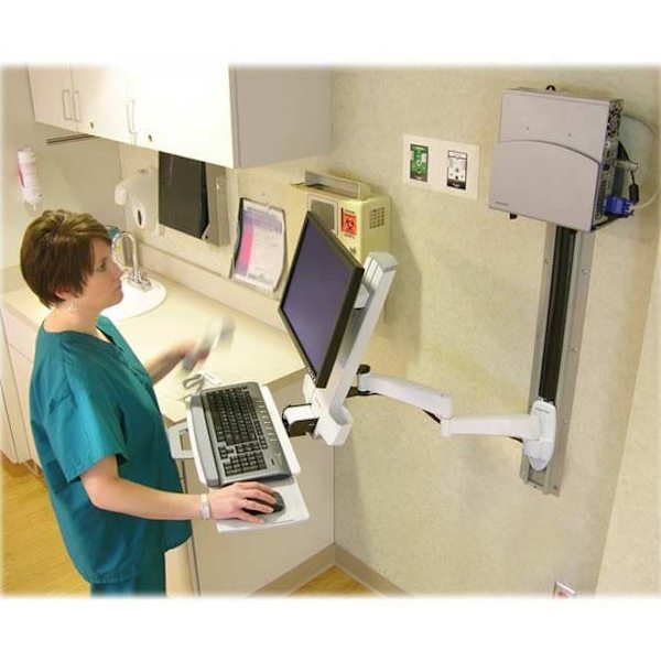 Ergotron Skærmmonteringssæt 200 Series 24´´ Max 8.2kg Hvid