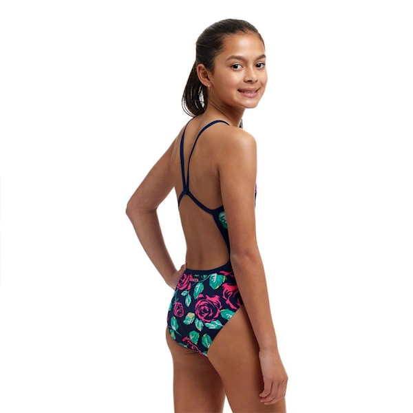 Funkita Single Strap Baddräkt Flerfärgad 8 Years Flicka