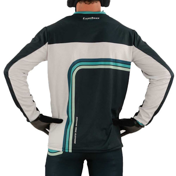 Hebo Pro Retro Långärmad Trikå Grönt L Man