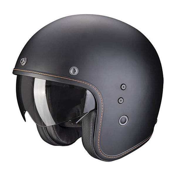 Scorpion Belfast Evo Solid åben Hjelm Sort S