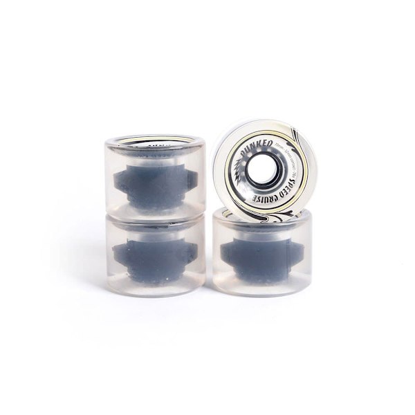 Yocaher Skateboard Hjul Long Transparent 70 x 52 mm