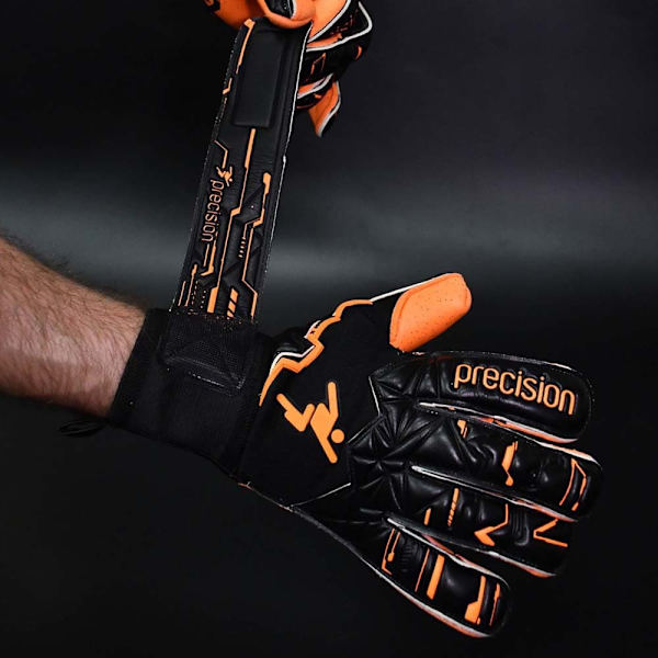 Precision Målmandshandsker Fusion X Pro Surround Quartz Orange,Sort 9.5