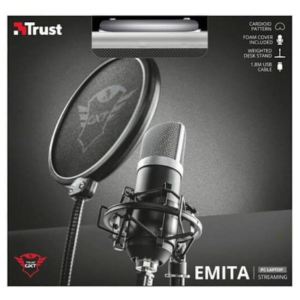 Trust Mikrofon Gxt 252 Emita Svart