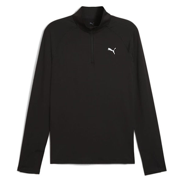 Puma Velocity Cloudspun Halv Lynlås Sweatshirt Sort S Mand