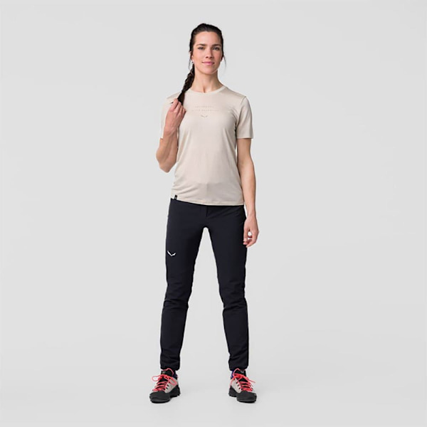 Salewa T-shirt Eagle Eitd Am Sort XL Kvinde