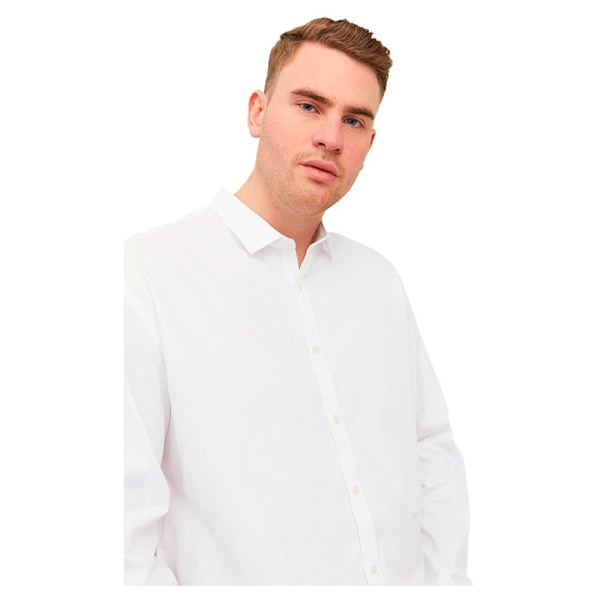 Jack & Jones Lang ærmet Skjorte Blacardiff Plus Hvid 3XL Mand