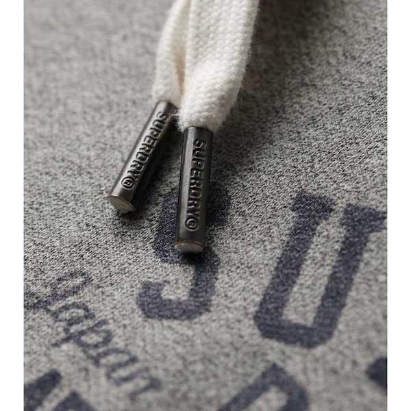 Superdry Track & Field Graphic Hættetrøje Grå L Mand