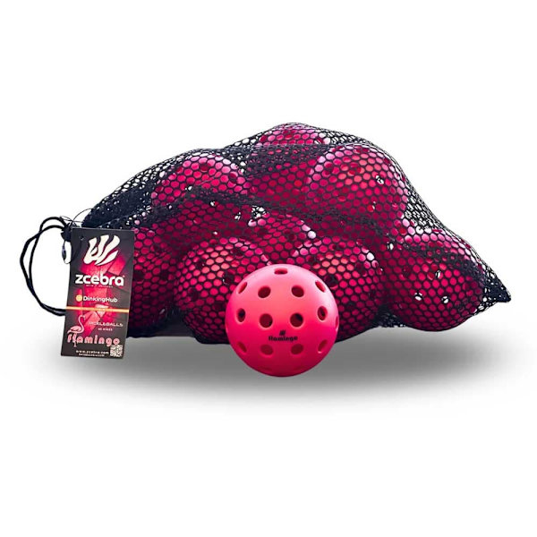 Zcebra Pickleball Flamingo Pickleballbolde 12 Enheder