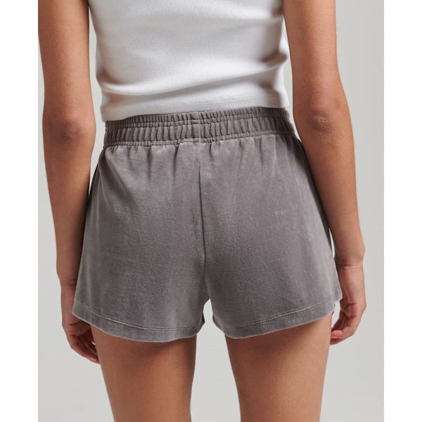 Superdry Shorts Code Sl Velour Grå XS Kvinna