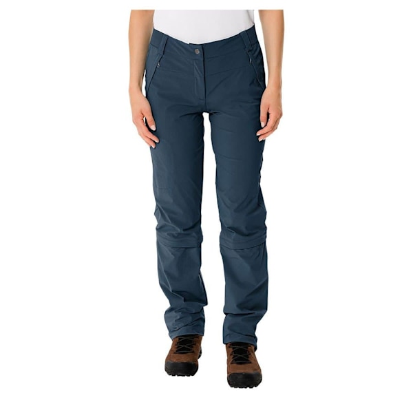 Vaude Byxor Farley Stretch Capri T-zip Iii Blå 38 / Regular Kvinna