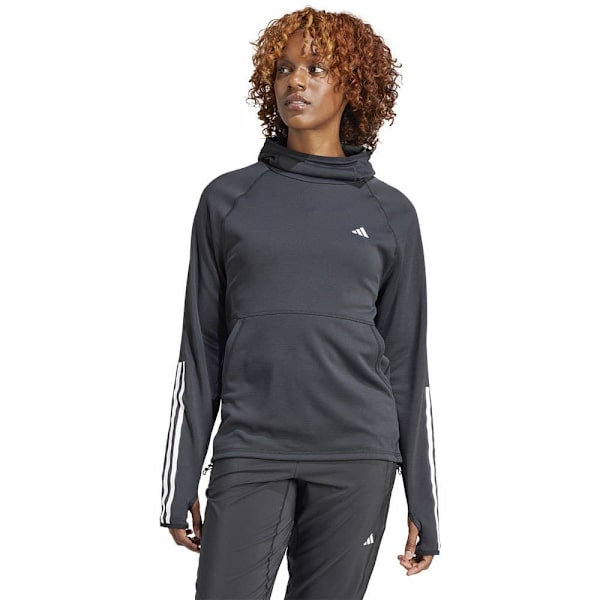 Adidas Stripes Hættetrøje Own The Run Excite 3 Sort S Kvinde