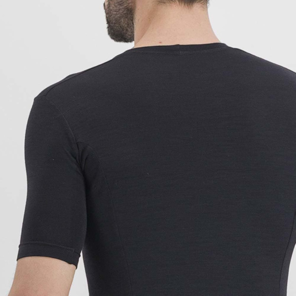 Sportful Lyhythihainen Pohjakerros Merino Layer Musta XL Mies