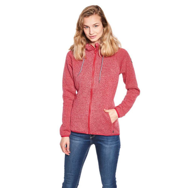 Sea Ranch Sweatshirt Med Full Dragkedja Bea Röd L Kvinna