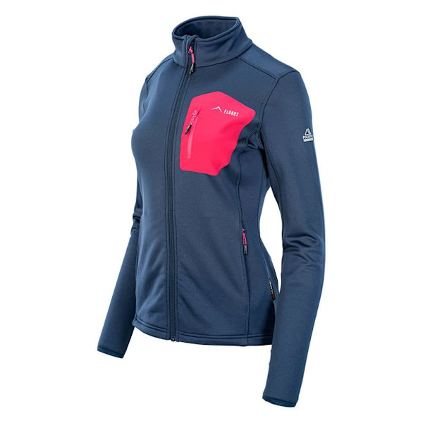 Elbrus Nomi Fleecetec Sweatshirt Med Lynlås Blå L Kvinde