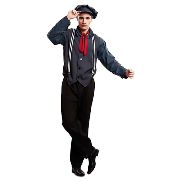 Viving Costumes Skorstensfejermand Custom Sort M-L