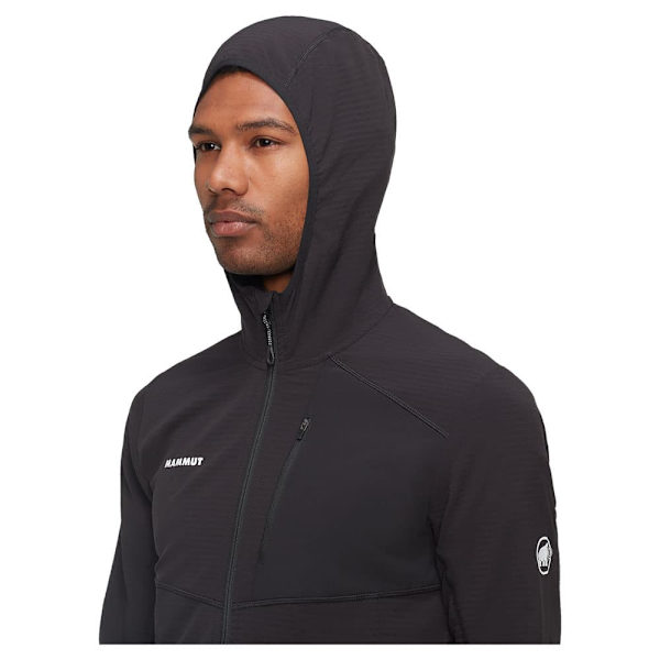 Mammut Madris Light Fleecejakke Med Hætte Sort M Mand