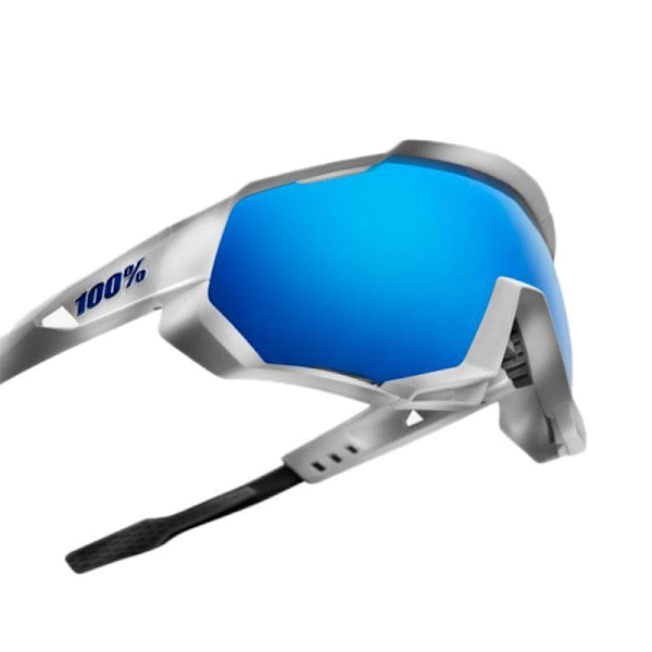100percent Speedtrap Spejlbriller Hvid,Sort Mirror Multilayer Hiper Blue/CAT3