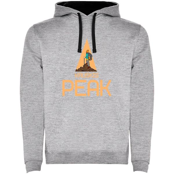 Kruskis Peak Two-colour Hættetrøje Grå S Mand
