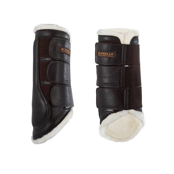 Acavallo Faux Sheepskin&triple Velcro Jännekiinnikkeet  Full