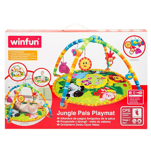 Winfun Vauvan Kuntosali Ja Leikkimatto Jungle Monivärinen 0-6 Months
