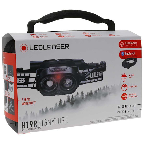 Led Lenser Forlygte H19r Signature Sort 4000 Lumens