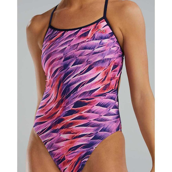 Tyr Baddräkt Durafast Elite Trinityfit Falcon Rosa 26 Kvinna